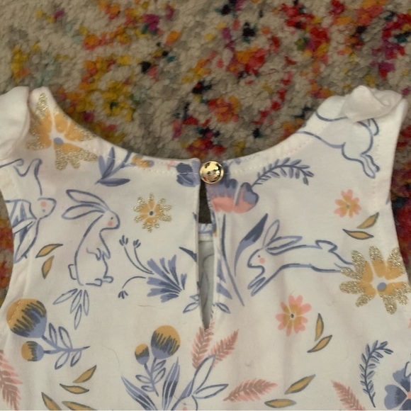👗Savannah 24 months Dress with bunnies, gold accents, EUC - Picture 5 of 6